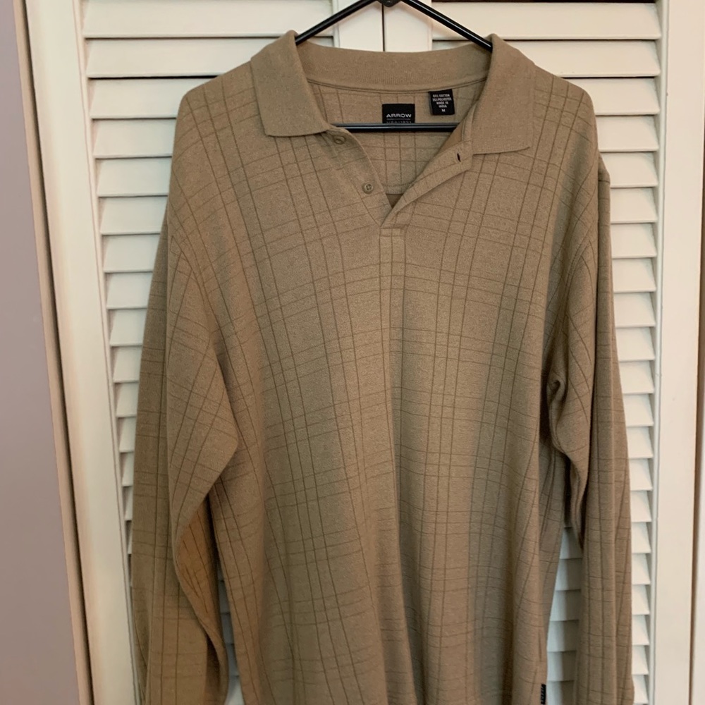 Men’s long sleeved polo shirt